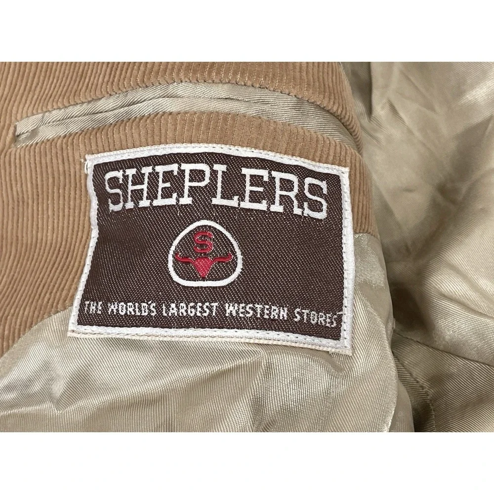 Sheplers Corduroy Elbow Pads Blazer Mens Size 42 Tan‎